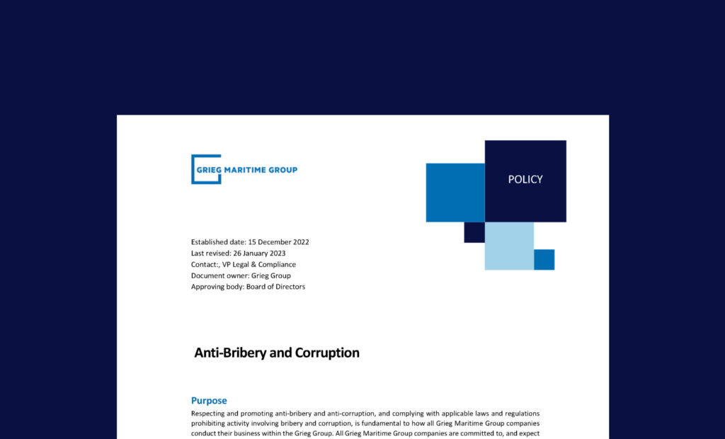 Anti-Bribery and Corruption.