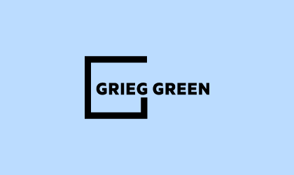The logo of Grieg Green.