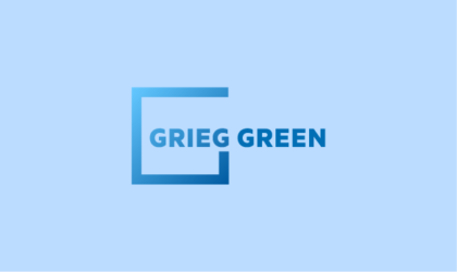 The logo of Grieg Green.