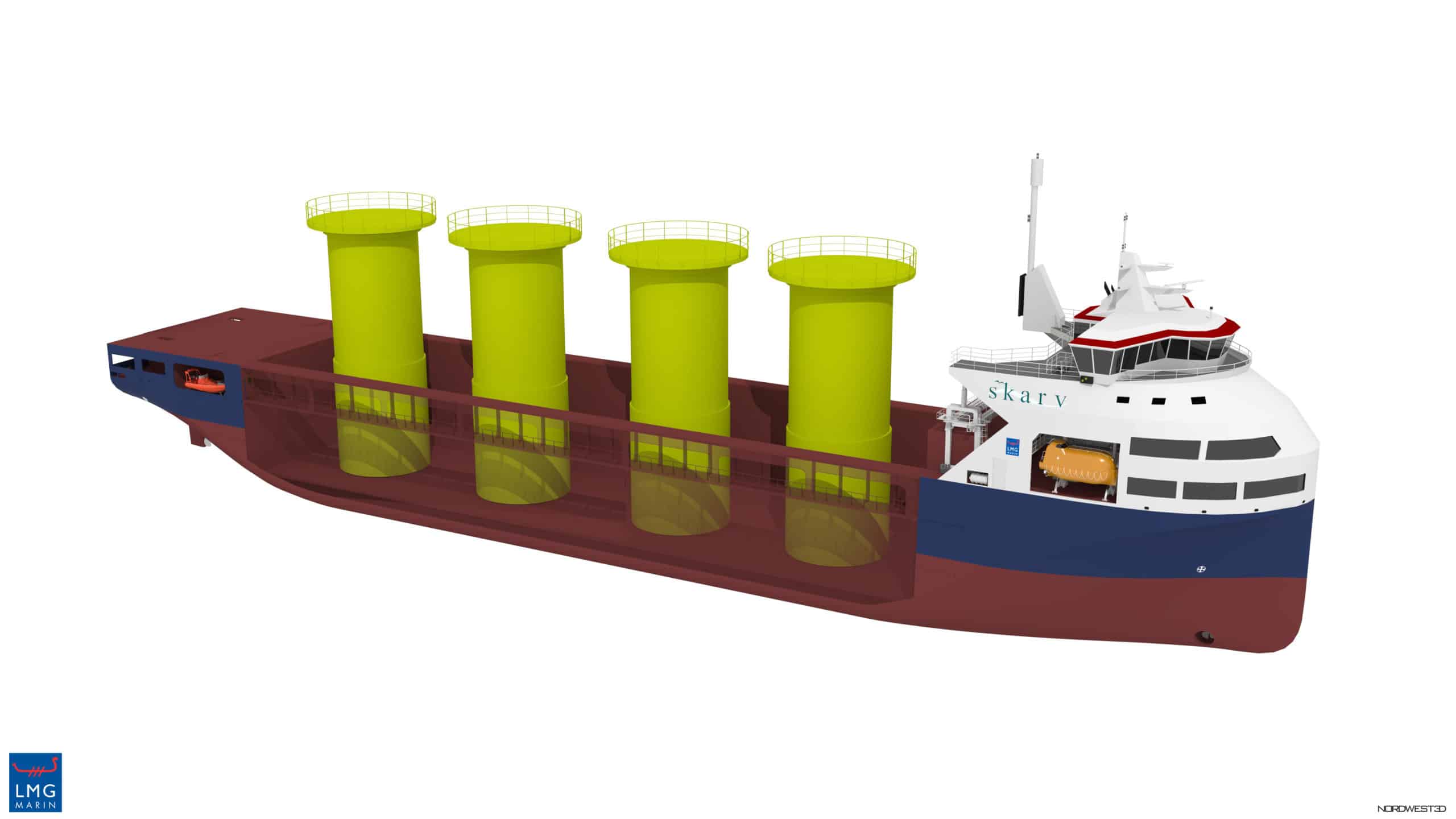 A prototype of a low-carbon, multipurpose vessel.
