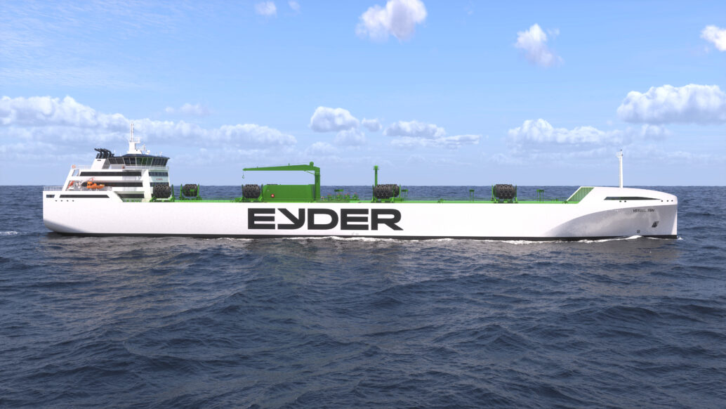 Illustration of Eyder tank ship